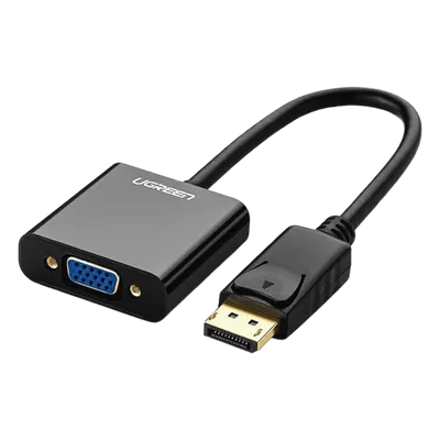 Adaptador DisplayPort a VGA / 1920x1200@60Hz / Chipset ANX9833 / Plug & Play / ABS Negro