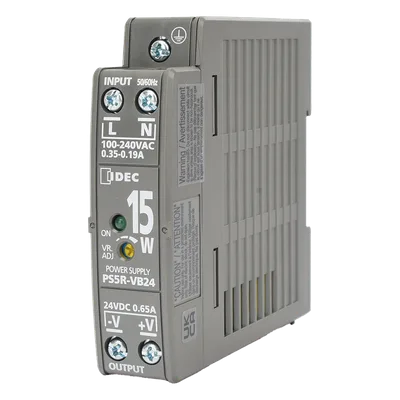 Fuente de Alimentación Conmutada / 24 Vdc / 15 W / Riel DIN / Entrada Universal 100-240 Vac