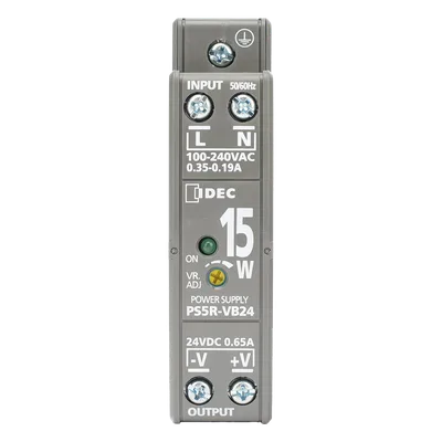 Fuente de Alimentación Conmutada / 24 Vdc / 15 W / Riel DIN / Entrada Universal 100-240 Vac
