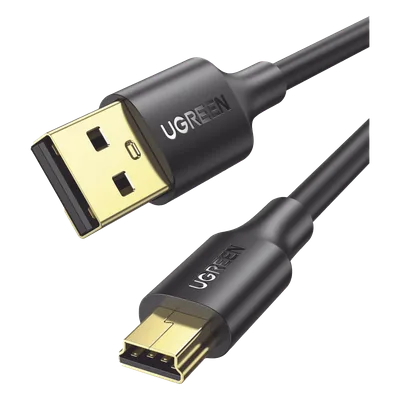 Cable USB-A a Mini USB / USB 2.0 / 480 Mbps / 1 m (3.3 ft) / Blindaje Doble / Conectores Dorados