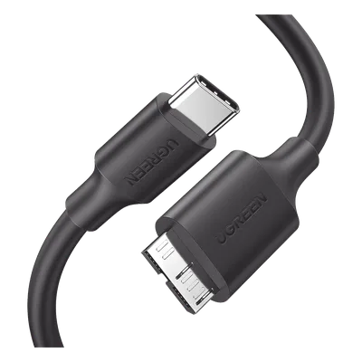 Cable USB-C 3.0 a Micro-B / 5 Gbps / 1 m / Carga Rápida / 10,000 Inserciones / Blindaje Múltiple