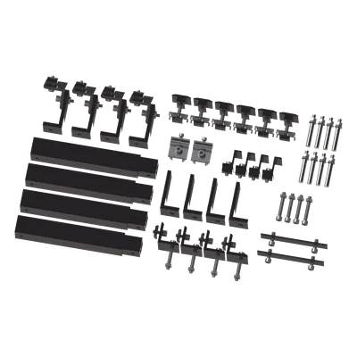 Sistema de Montaje para Paneles Solares / Arreglo 1x4 / Aluminio Anodizado / Inclinación Ajustable 20-45° / Resistencia Viento 136 km/h