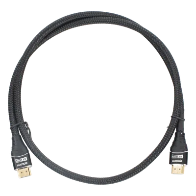 Cable HDMI / 1m (3.28 ft) / 18Gbps / 4K@60Hz / 24K Oro / 30AWG / 7.3mm / Redondo