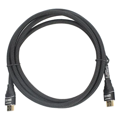 Cable HDMI / 1.8 m (5.91 ft) / 4K@60Hz / 18 Gbps / HDMI 2.0 / Conectores Oro 24K / Redondo 7.3 mm