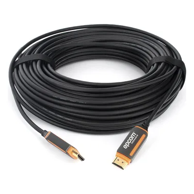 Cable HDMI de Fibra Óptica / 30m (98.43 pies) / 4K@60Hz / 18Gbps / HDCP 2.2 / Versión 2.0 / Resistente EMI/RFI