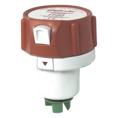 Bomba sumergible / 1100 GPH (4162 LPH) / 12V DC / 6A fusible / 0.34 kg / 3.6 ft cúbicos por hora