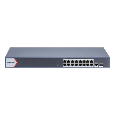 Switch PoE+ Monitoreable / 16 Puertos Gigabit / 1 Puerto Uplink Gigabit / 1 Puerto SFP / Alcance Extendido 300 m (984.3 ft) / 130 W / Gestión en Nube