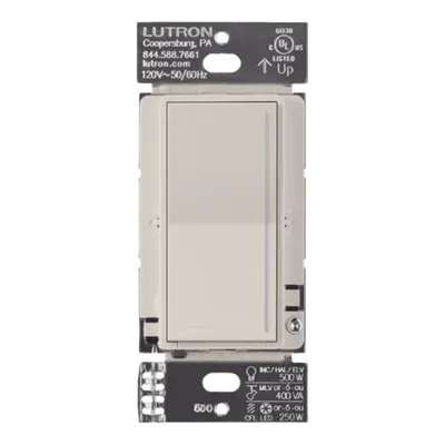 Atenuador de Pared Táctil / LED+ 250 W / 3 Vías / Neutro Requerido / RadioRA 3 / Taupe