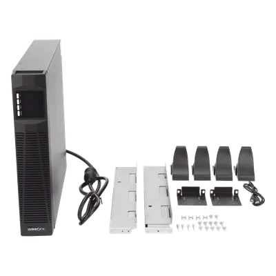 UPS Online Doble Conversión / 2000 VA / 1800 W / Rack-Torre 2U / Onda Senoidal Pura / AVR 95-135 VAC / Transferencia 0 ms