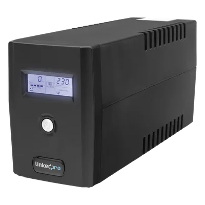 UPS 800VA/480 W Pantalla LCD / Línea Interactiva 120Vca / 6 tomas 5-15R (4 Respaldadas) / Regulación de Voltaje / Protección RJ45