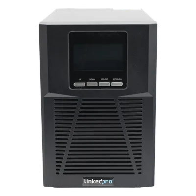 UPS Online Doble Conversión / 1000 VA / 900 W / Rack-Torre 2U / Onda Senoidal Pura / 3 Salidas NEMA 5-15R / AVR Boost y Buck