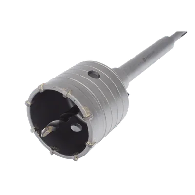 Broca Pasamuros SDS / 65 mm / Extensión 220 mm / Triple Filo / Carburo de Cobalto / Concreto
