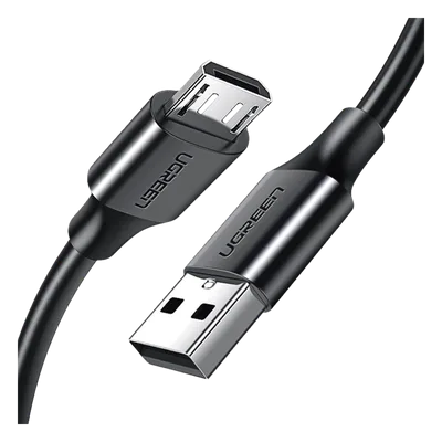 Cable USB-A a Micro USB / 2 Metros (6.56 Pies) / Carga Rápida 18W / USB 2.0 480Mbps / 5,000 Flexiones / Conectores Niquelados