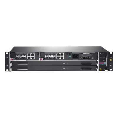 OLT Modular GPON / Conexión hasta 4,096 ONUs / 2 Tarjetas Main / 6 Puertos SFP+ 10G Uplink / 2 Puertos RJ45 1G Uplink / Fuente Redundante AC-DC / Gestión en la Nube / 17.4 x 10.7 x 3.5 pulgadas