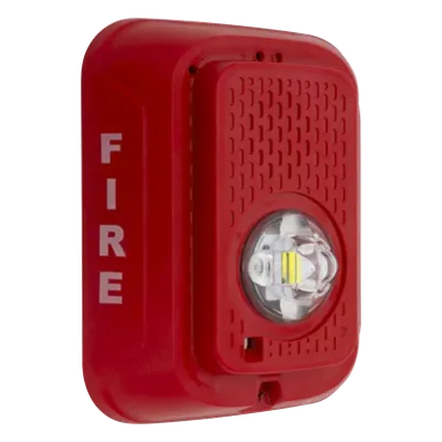 Lámpara Estroboscópica LED / Candela Seleccionable hasta 185 cd / 24 Vcd / Montaje en Pared / Sin Sirena / UL Fire