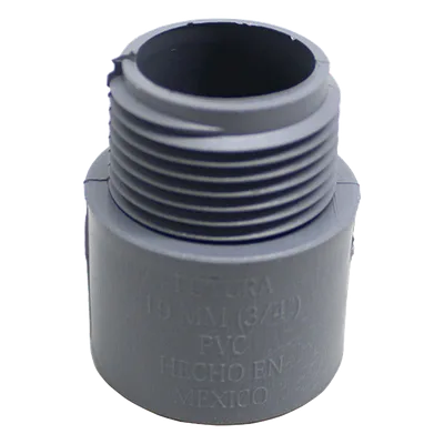 Conector para Conduit Cédula 40 / 1/2" / PVC Sin Plastificante / Unión Cementada / UL 651 / 60°C / Subterráneo e Intemperie