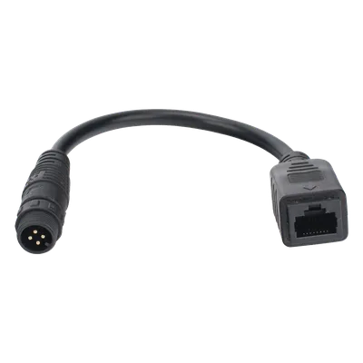 Cable de Extensión Industrial / Conector M12 de 4 Pines a RJ45 / Longitud 0.20 m (0.66 ft) / Ethernet Industrial / Wi-Fi 2.4 GHz