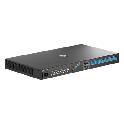 Gateway Óptico Empresarial / 4 Puertos GE / 1 Puerto XGPON / 8 Puertos PoF / 16 Puertos GPON / Wi-Fi Roaming / VPN / Firewall