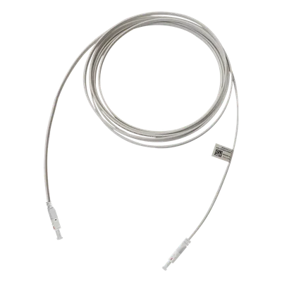 Cable Híbrido Fotoeléctrico / Monomodo G.657A2 / 60 m (196.9 ft) / Fibra Doble Núcleo / Cobre 26 AWG / Conectores XC/UPC / Interior