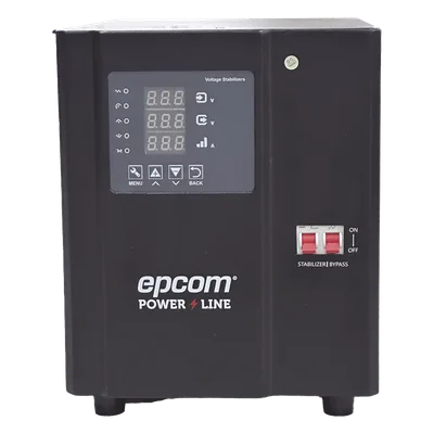 Regulador de Voltaje Industrial Monofásico / 3 kVA / 3 kW / Entrada 96-144 Vca / Salida 117.6-122.4 Vca / Estabilización ±2% / Eficiencia 98%