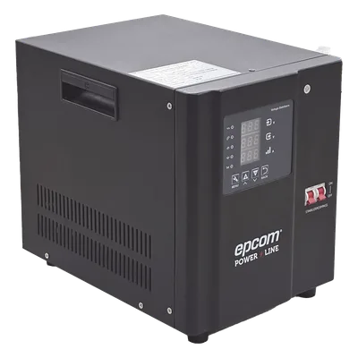 Regulador de Voltaje Industrial Monofásico / 3 kVA / 3 kW / Entrada 96-144 Vca / Salida 117.6-122.4 Vca / Estabilización ±2% / Eficiencia 98%