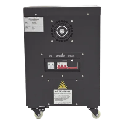 Regulador de Voltaje Industrial / Bifásico Ferrorresonante / 5 kVA / 5 kW / Entrada 176-264 Vca / Salida 215.6-224.4 Vca / Precisión ±2%