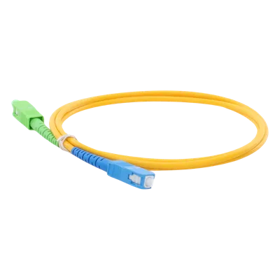 Jumper de Fibra Óptica / Monomodo OS2 G.652D / SC/APC-SC/UPC / Simplex / 1 m (3.28 ft) / Forro PVC 2 mm