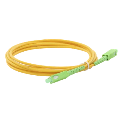 Jumper de Fibra Óptica / SC/APC-SC/APC / Monomodo OS2 / Simplex / 3m (9.84 ft) / PVC 3mm