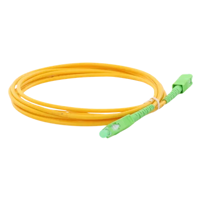 Jumper de Fibra Óptica / SC/APC-SC/APC / Monomodo OS2 / Simplex / 3m (9.84 ft) / PVC 3mm