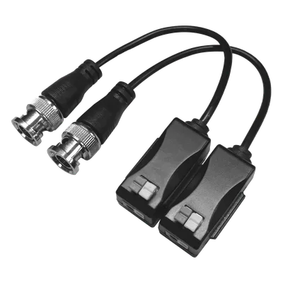 Kit de Transceptores Pasivos / 4K Ultra HD / 470m a 720p / UTP / Pig Tail BNC / Protección Grado 3 / 60dB de Inmunidad