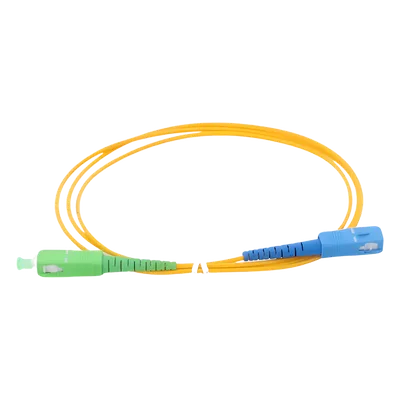 Jumper de Fibra Óptica / Monomodo OS2 / SC/APC-SC/UPC / Simplex / 1 Metro (3.28 Pies) / 2mm