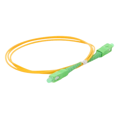 Jumper de Fibra Óptica / SC/APC-SC/APC / Monomodo OS2 G.652D / Simplex / 1 Metro (3.28 Pies) / 2mm