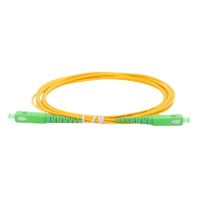 Jumper de Fibra Óptica / SC/APC-SC/APC / Monomodo OS2 / Simplex / 3 m (9.84 ft) / 2 mm