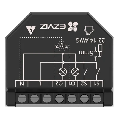 Relevador Wi-Fi Inteligente / 2 Salidas para Apagadores / Control de Iluminación / Registro de Consumo / 100-240 VCA