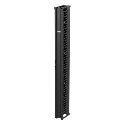 Organizador Vertical de Cables / 45 Unidades / 7 ft (2.1 m) / 6 in Ancho / Montaje a Presión / Aluminio