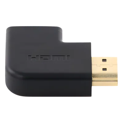 Adaptador HDMI Tipo L Macho a Hembra / Hacia Abajo / HDMI 2.0 4K@60Hz / Proporciona Flexibilidad Sin Doblar los Cables HDMI