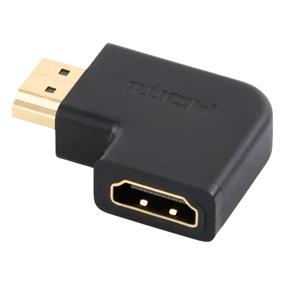 Adaptador HDMI Tipo L Macho a Hembra / Hacia Abajo / HDMI 2.0 4K@60Hz / Proporciona Flexibilidad Sin Doblar los Cables HDMI