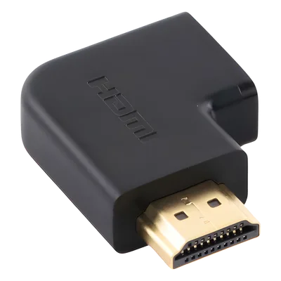 Adaptador HDMI Tipo L Macho a Hembra / Hacia Abajo / HDMI 2.0 4K@60Hz / Proporciona Flexibilidad Sin Doblar los Cables HDMI
