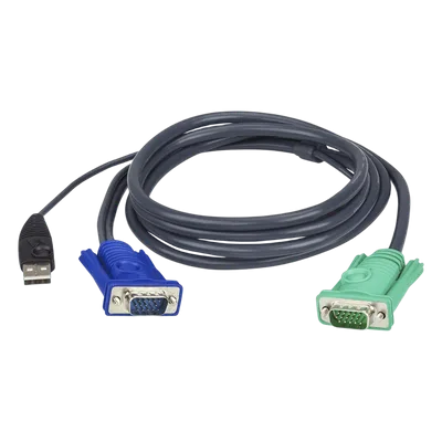 Cable KVM / USB Tipo A / VGA HD15 / SPHD / 1.8 m (6 ft)
