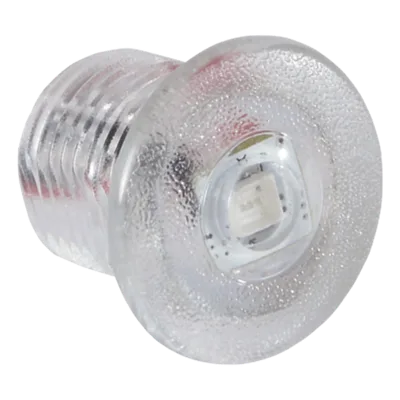 Luz LED Marina de Cortesía / Rojo 45 Lúmenes / IP67 / 10-16 VDC / Policarbonato Transparente / Interior-Exterior