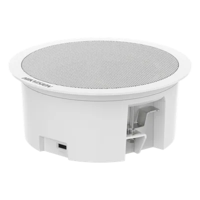 Altavoz IP de Techo / 3 Watts / PoE+ / Bluetooth / Alarma 2 Entradas / Audio 3.5 mm / Memoria 4 GB