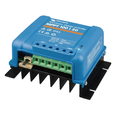 Controlador de Carga Solar MPPT / 20 A / 12/24/48 Vcc Automático / Eficiencia 98% / Rango -30°C a 60°C (-22°F a 140°F) / VE.Direct