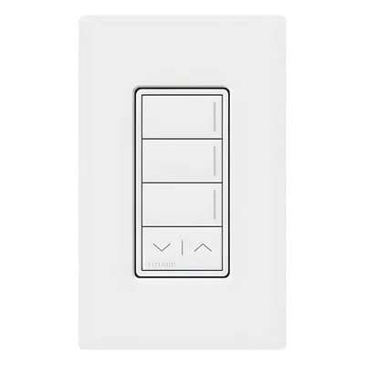 Botonera de Pared / 3 Botones de Escena / Barra Subir/Bajar / Retroiluminada / RF Clear Connect Type X / 120-277 V