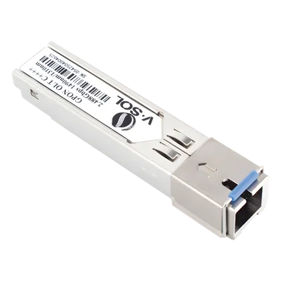Módulo SFP GPON / Clase C++++ / 2.5 Gbps TX / 1.25 Gbps RX / Alcance 20 km (65,616 ft) / 9 dBm Potencia Óptica / DDM Digital