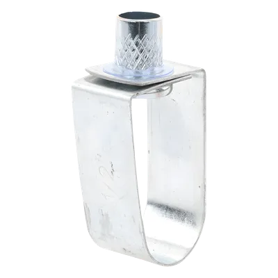 Abrazadera Tipo Pera / 1/2" (22 mm) / Carga 100 kg / Tuerca 3/8" / Monobloque Sin Tornillos / Cincado Electrolítico 5 micras