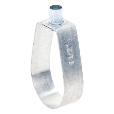 Abrazadera Tipo Pera / 1 1/2" (50 mm) / Carga 236 kg / Tuerca 3/8" / Monobloque Sin Tornillos / Cincado Electrolítico 5 micras