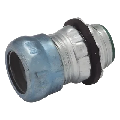 Conector de Compresión / Acero Galvanizado / 1 1/2 in / Impermeable / Pared Delgada