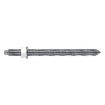 Espárrago Químico / Acero Galvanizado M16 / Longitud 190 mm / L1 125 mm / Clase 5.8 ISO 898-1 / Recubrimiento Zinc 5μm
