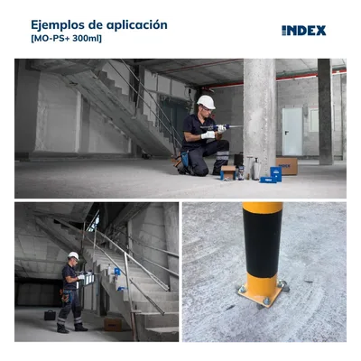 Resina de Poliéster sin Estireno / 300 ml / Cargas Medias-Altas / Hormigón No Fisurado y Mampostería / M8-M24 / -40°C a +80°C / Interior y Exterior