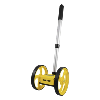 Odómetro Manual / Doble Rueda 6" / Medición 10,000 m (32,808 ft) / Mango Extensible / Plegado 44 cm (17.3 in)